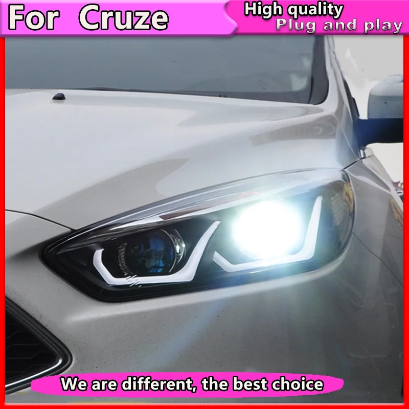 Автомобильный Стайлинг для Chevrolet Cruze светодиодные фары 2015 2016 светодиодный