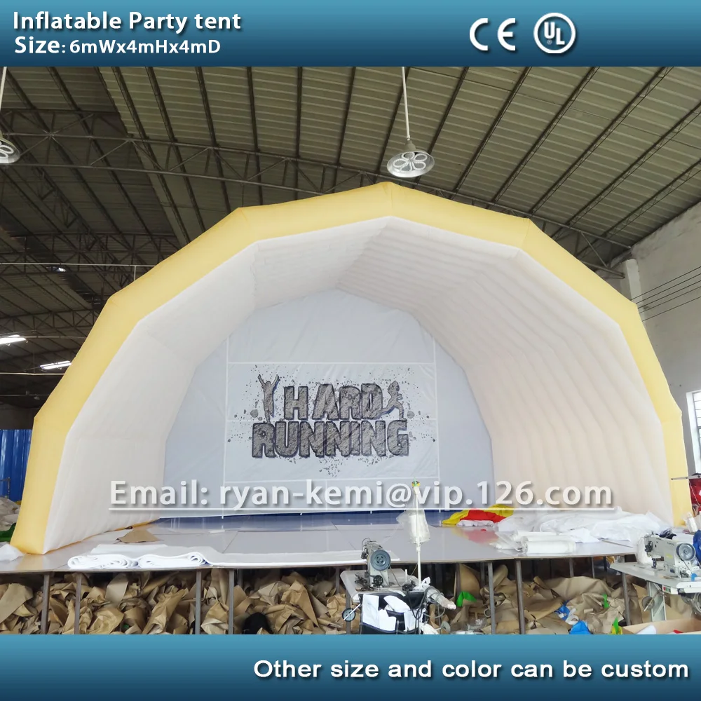6mWx4mH Inflatable party tent inflatable tent for outdoor events inflatable marquee with custom logo 3