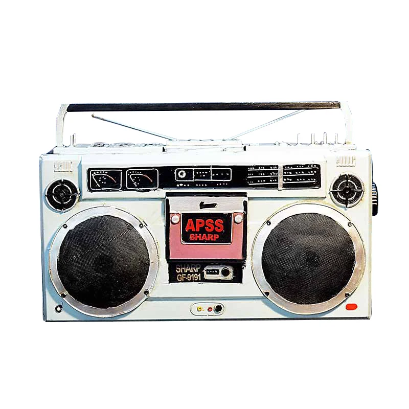 

Retro Vintage Retro Tape Recorder Tape Drive Creative Metal Crafts Vintage Home Decor Radio Ornament Home Decoration Accessories