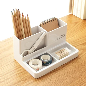 

Fashion Desk Stationery Organizer High-grade multifunctional Office Storage Box Pen Pencil Box Jewelry Makeup Holder Case Box