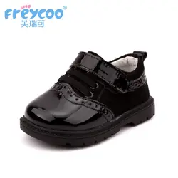 Freycoo 2019New весна осень детская обувь для девочек Cowskin натуральная Leateher красный дети анти-скользкий ребенок Sneakers8101