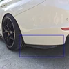 Car rear bumper spoiler 2pcs universal ABS material bright black collision diffuser angle separator protector automatic side fin ► Photo 1/6