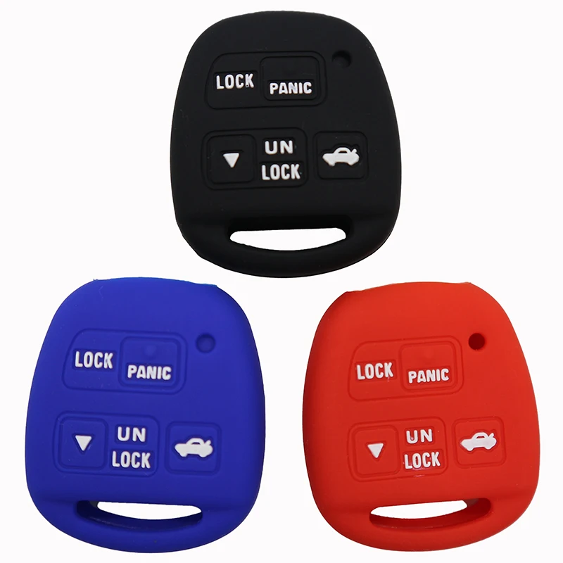 

Silicone Rubber Car Key Case Cover For Lexus GX470 RX350 ES300 For Toyota Land Cruiser Camry Corolla Remote Key Shell