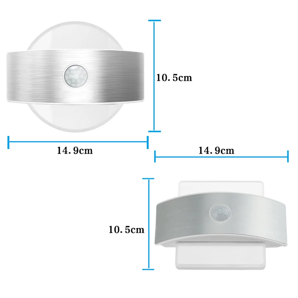 Aimkeeg перезаряжаемый светодиодный инфракрасный PIR датчик движения Ночной светильник беспроводной светодиодный настенный светильник Ночной светильник для спальни домашний теплый светильник ing