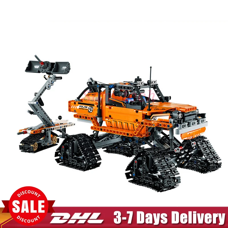 

Lepin 20012 913pcs Technic Series Mechanical Group The Polar Adventure Vehicle Building Blocks Bricks Set Toys Legoings 42038
