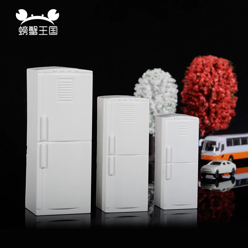 

5 pcs 1:20 1:25 1:30 1:50 Mini Dollhouse Simulation Furniture Refrigerator Miniature Living Room Pretend Play Toy DIY Kids Toys