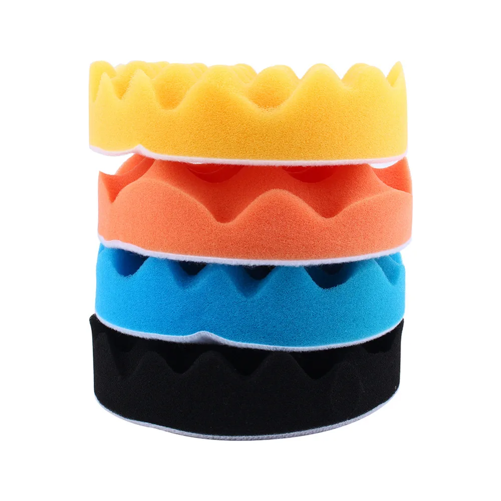 4Pcs/Set 6 inch Buffing Polishing Sponge Pads Kit Auto Care For Car
