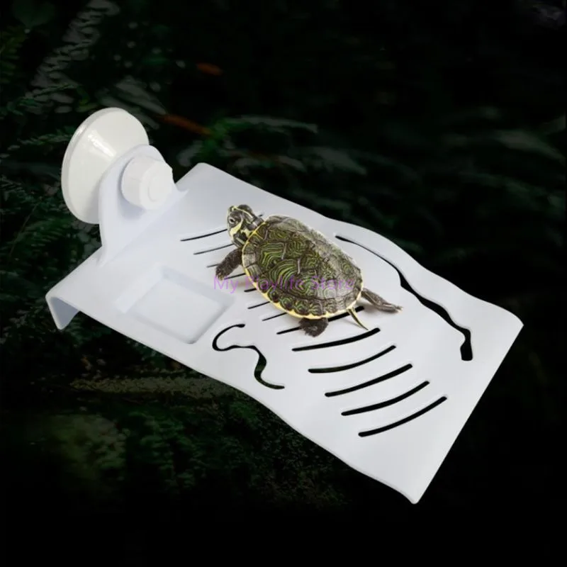 Рептилия Баск солнце террасы черепаха платформа Лестница плавающий остров украшения игрушки с присоской рептилия поставки S/M C42