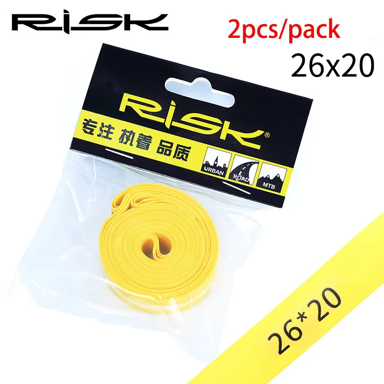 2Pcs RISK Mountain Bike MTB Tires Puncture Proof Belt 26 / 27.5 / 29 inch Road Bicycle 700C Tyre Tube Liner Protection Pad Tools