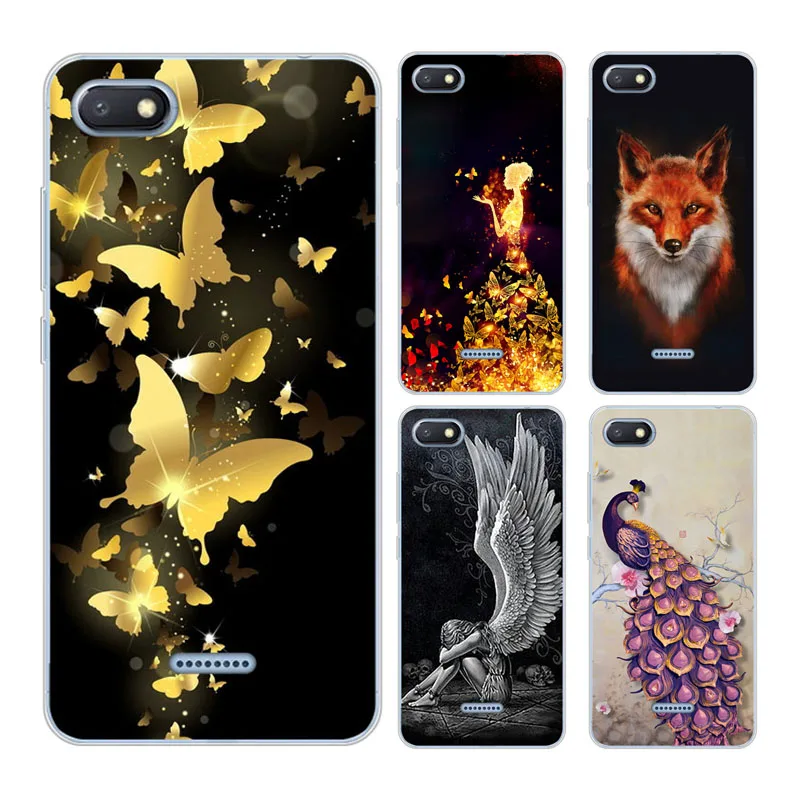 

Fashion xiaomi Redmi 6A case colorful cute printing protective Back cover phone case Redmi 6A soft silicon Beautiful patterns