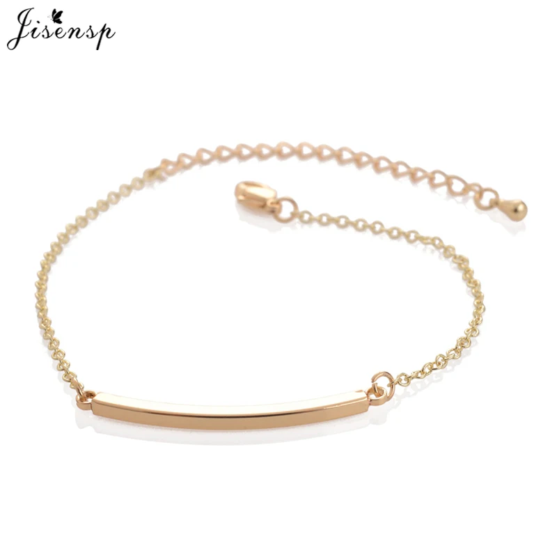 

Jisensp Korean Style Fashion Men Jewelry Bracelet Curved Bar Bracelets for Women Gifts Simple Long Bar Bracelets Feminina Mujer