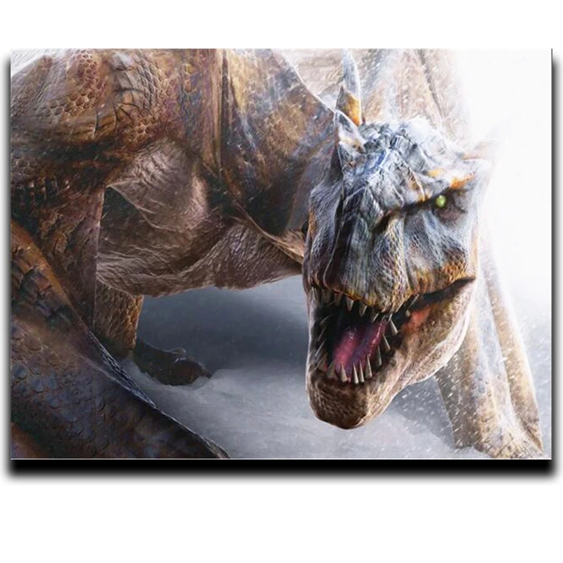 

Full Diamond DIY Embroidery Diamond Animal Painting Art Handicraft Cross Stitch 5D Square\Round Diamond Mosaic'Special Dinosaur'