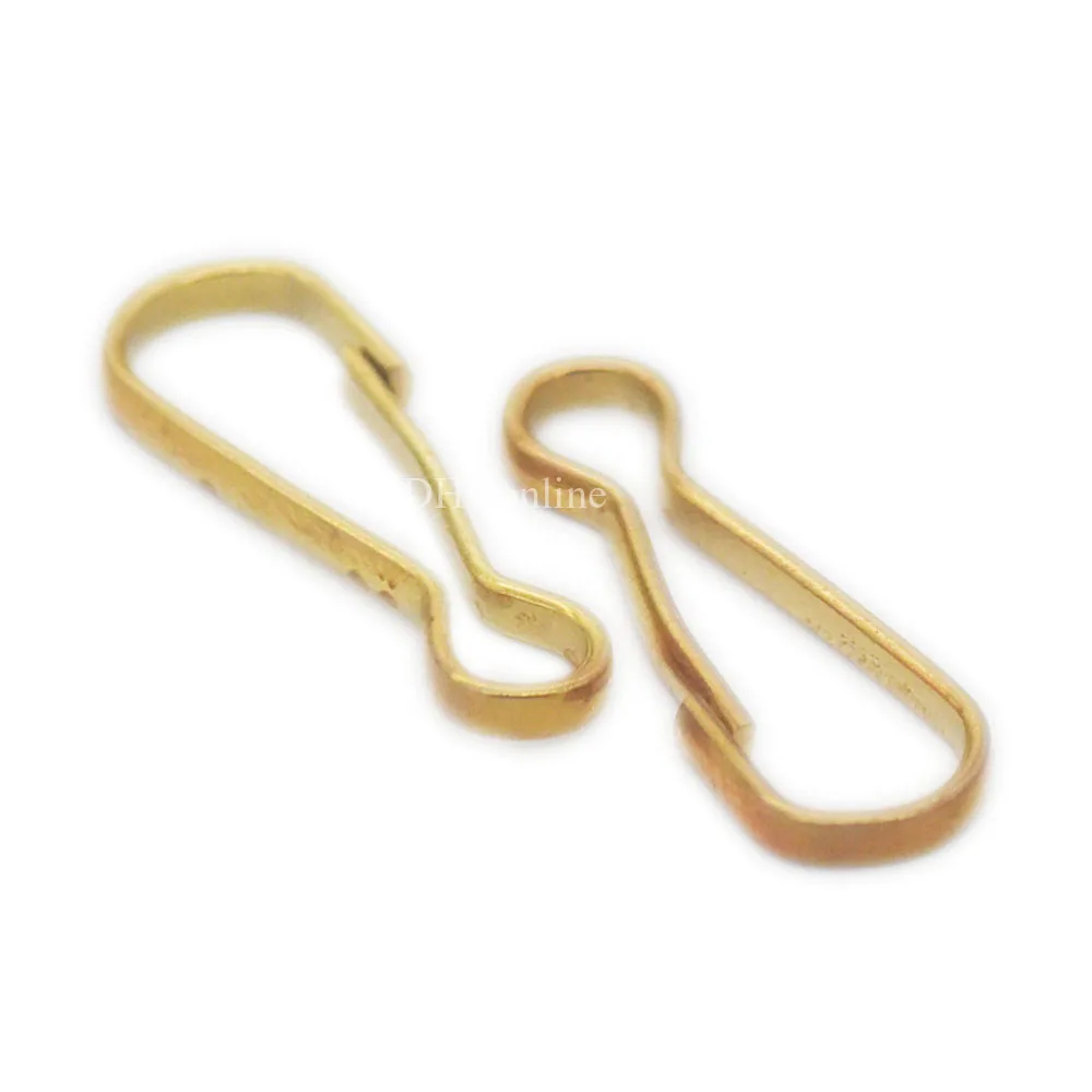 25 60 100 Pcs 25mm Brass Spring Hooks Snap Clip For Keyring Bag Purse