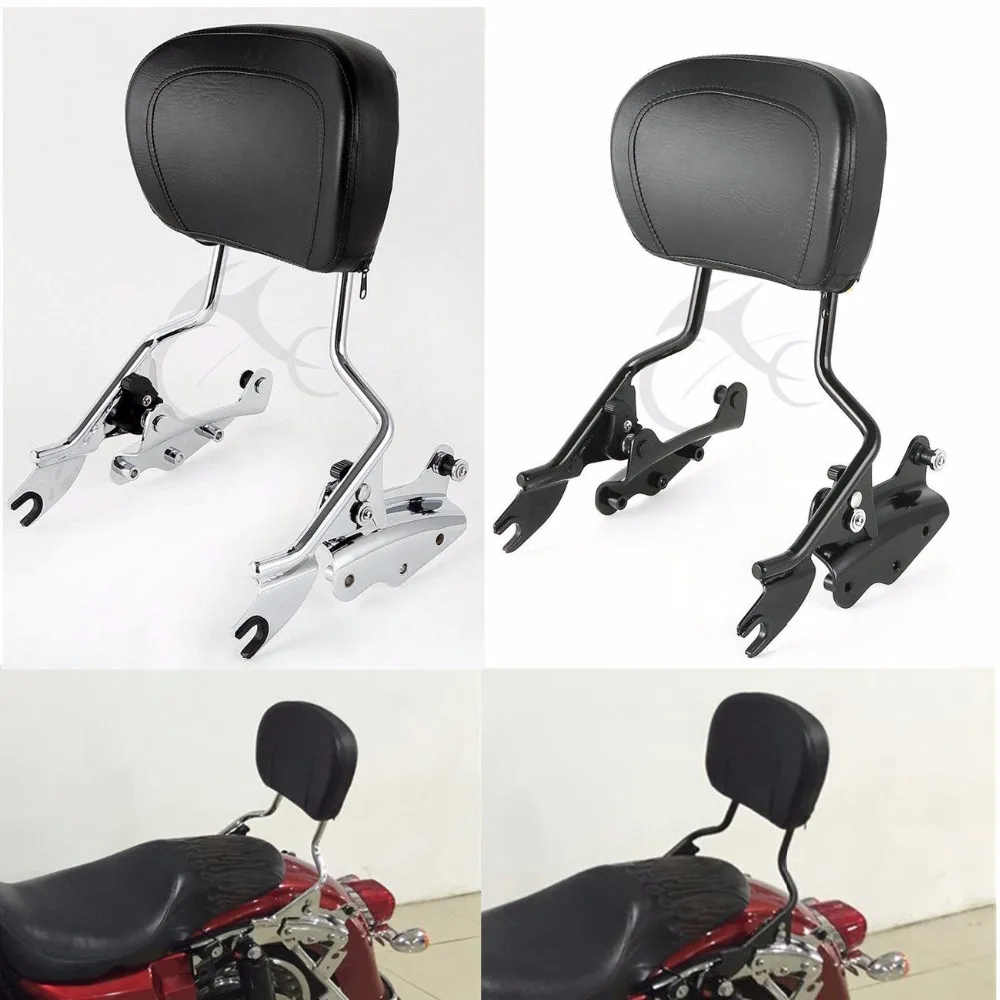 Мотоцикл Sissybar спинки Pad с 4 точками док-комплект для Harley Touring Road King Street Electra Glide Road Glide 2009-2013