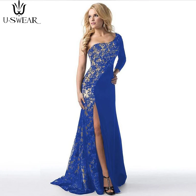 

U-SWEAR Summer Women Formal Long Dress Wedding Bridesmaid Ball Gown robe ceremonie vestidos manga women elegant vintage dresses