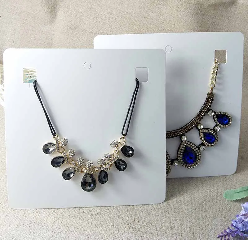 2017-Hard-Stock-Thinck-Paper-Cardboard-450gsm-19x19cm-White-extend-Bigger-Necklace-Display-Card-For-Custom