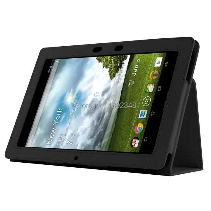 Высокое качество ультра тонкий личи зерна Folio Stand кожаный защитный чехол для ASUS MeMO