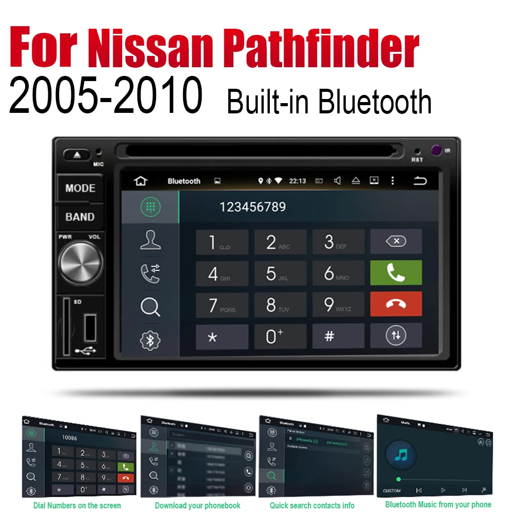 Excellent For Nissan Pathfinder 2005~2010 Car Android Player DVD GPS Navigation System HD Screen Radio Stereo Integrated Multimedia 2