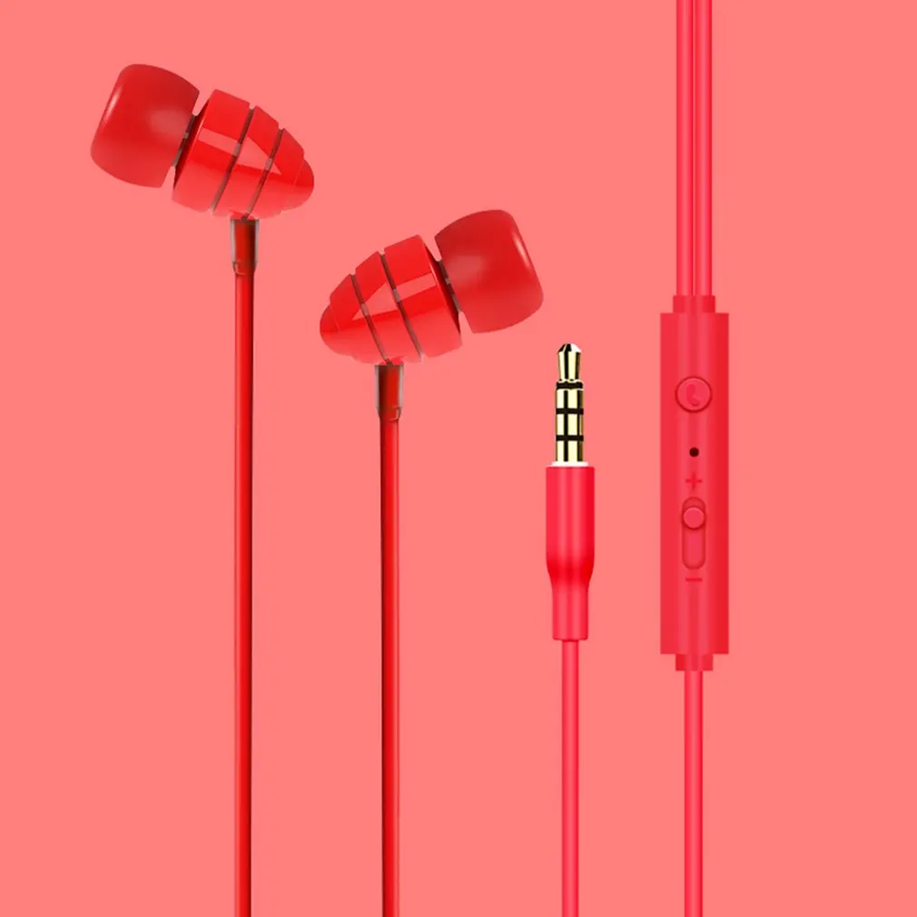 Universal Wired Earphone In Ear Earpiece plastic Stereo Small Cheap