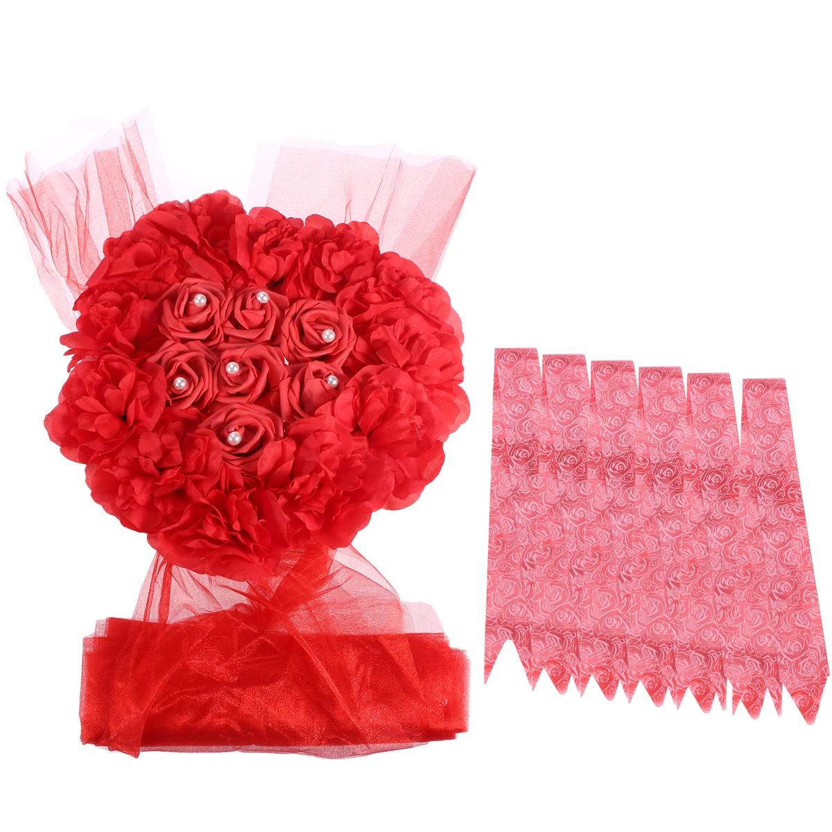 

Artificial Flowers Arrangement Wedding Car Decoration Romantic Wedding Table Centerpieces Wedding Garland Set