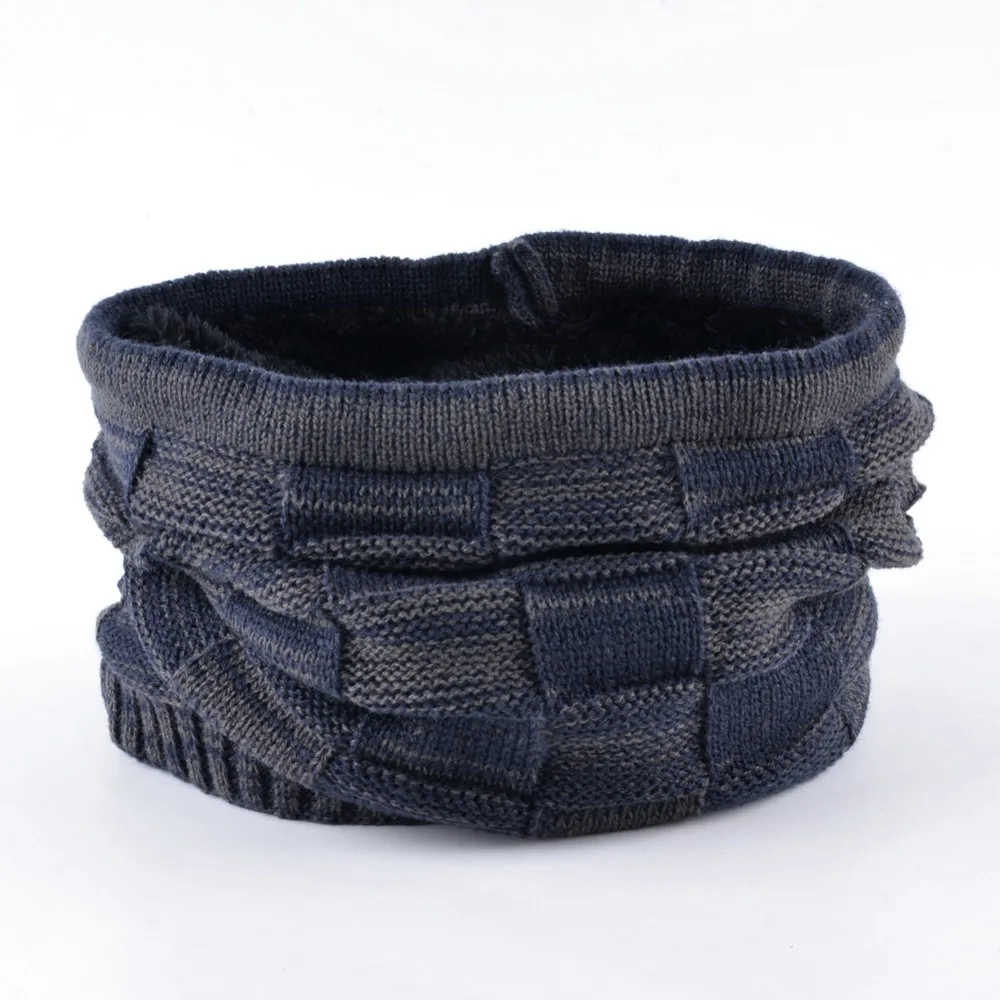 TQMSMY Balaclava bone masks cap men winter knitted wool hat Multi-purpose hats for men's beanies keep warm scarf caps gorros