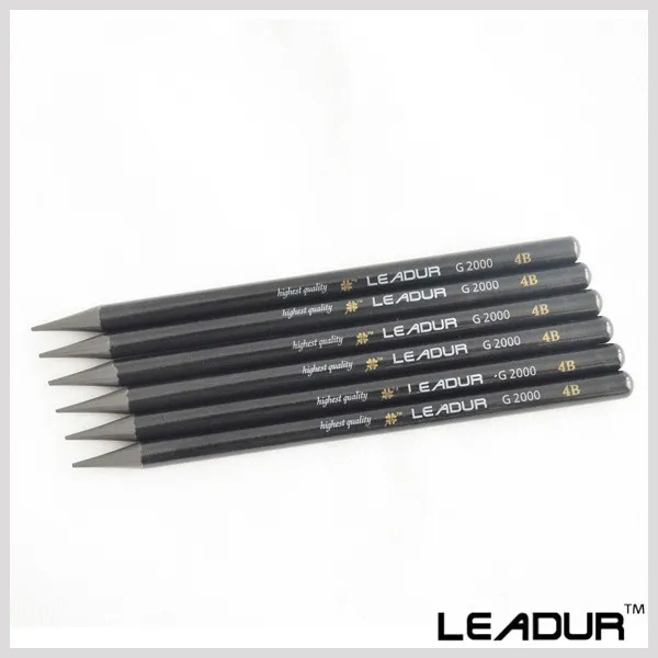 6pcs/set Graphite Pencil 4B Lead Graphite Pencil Art Drawing Pencil