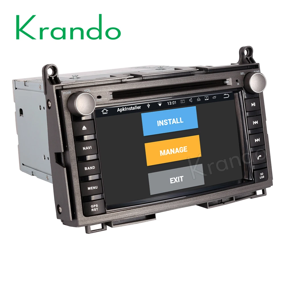 

Krando Android 9.0 car radio gps dvd player for toyota venza 2008-2016 car navigation system wifi 4g BT playstore Steering wheel