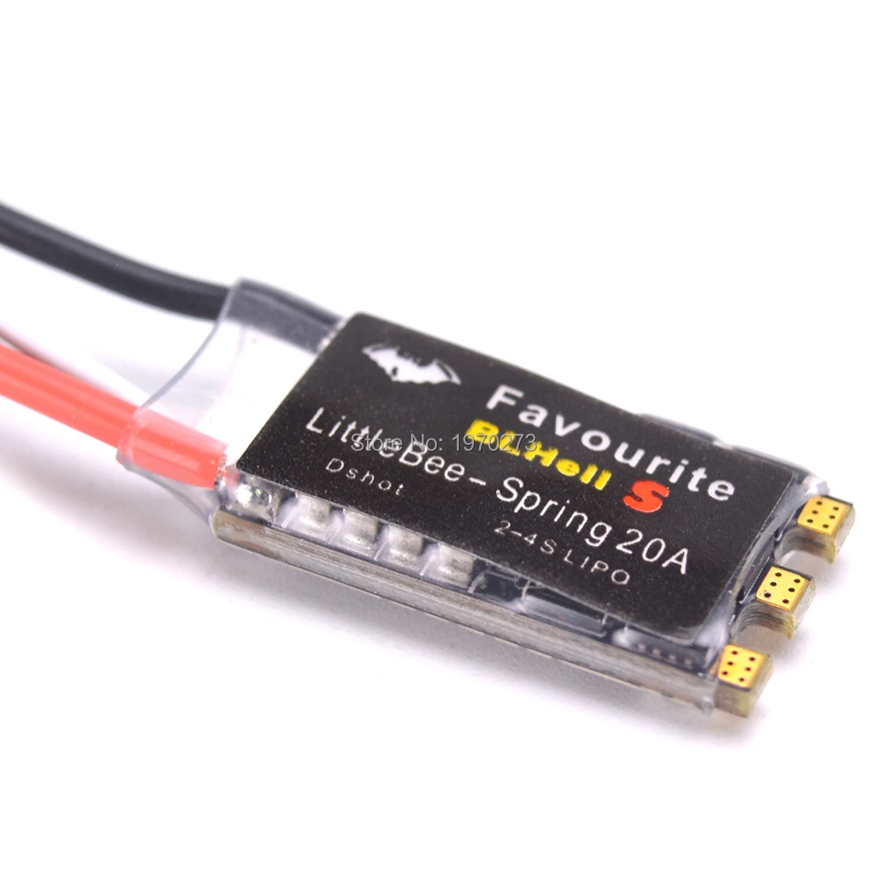FVT LittleBee Little Bee BLHeli_S Spring 20A ESC BLHeli S контроллер скорости 2 4S поддержка Dshot для FPV Raing Drone