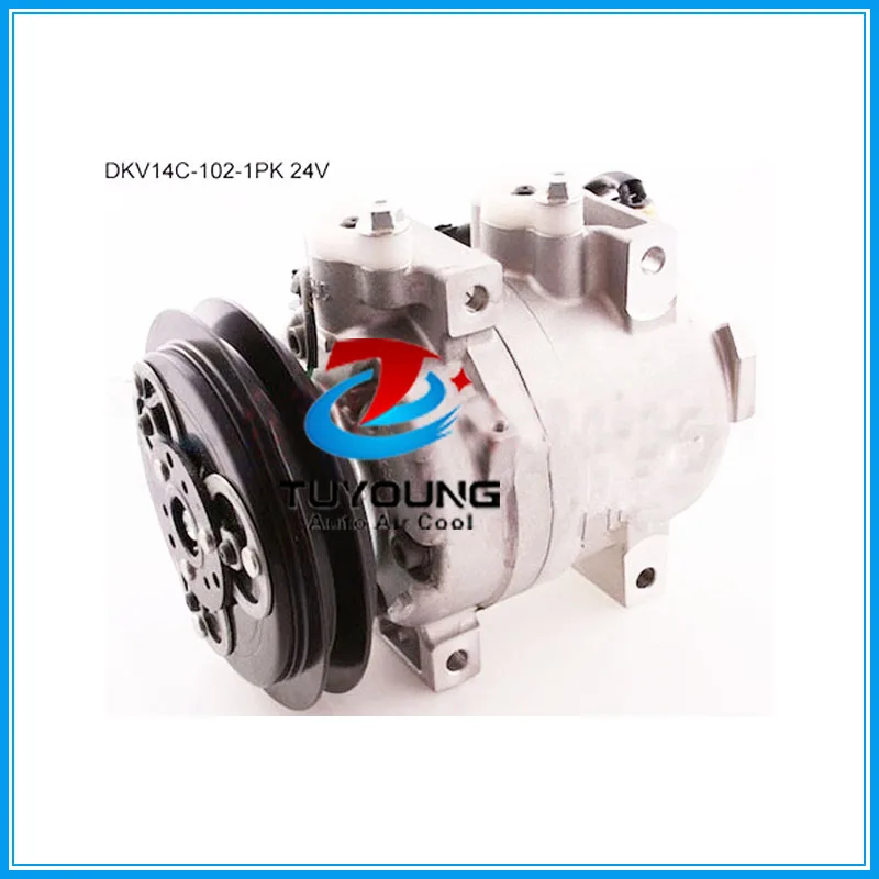 

DKV14C AUTO air A/C compressor for Hitachi Excavator Hyundai 506021-7082 5060217082 11N892040 A5000674001 24V 102mm 1PK