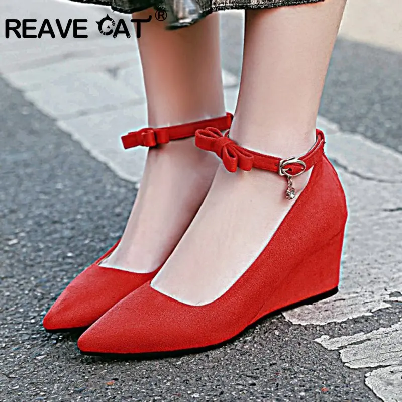 Buy REAVE CAT Women Pumps Wedges lady Buy REAVE CAT Women Pumps Wedges lady