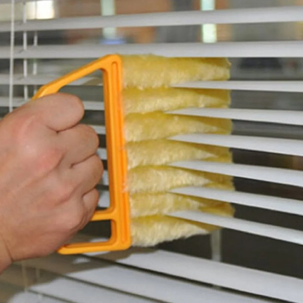 1pcs Portable Window Cleaning Dust Cleaner Washable Home Car Cleaning Tools Microfiber Venetian Blind Brush Kitchen Accessories (5)