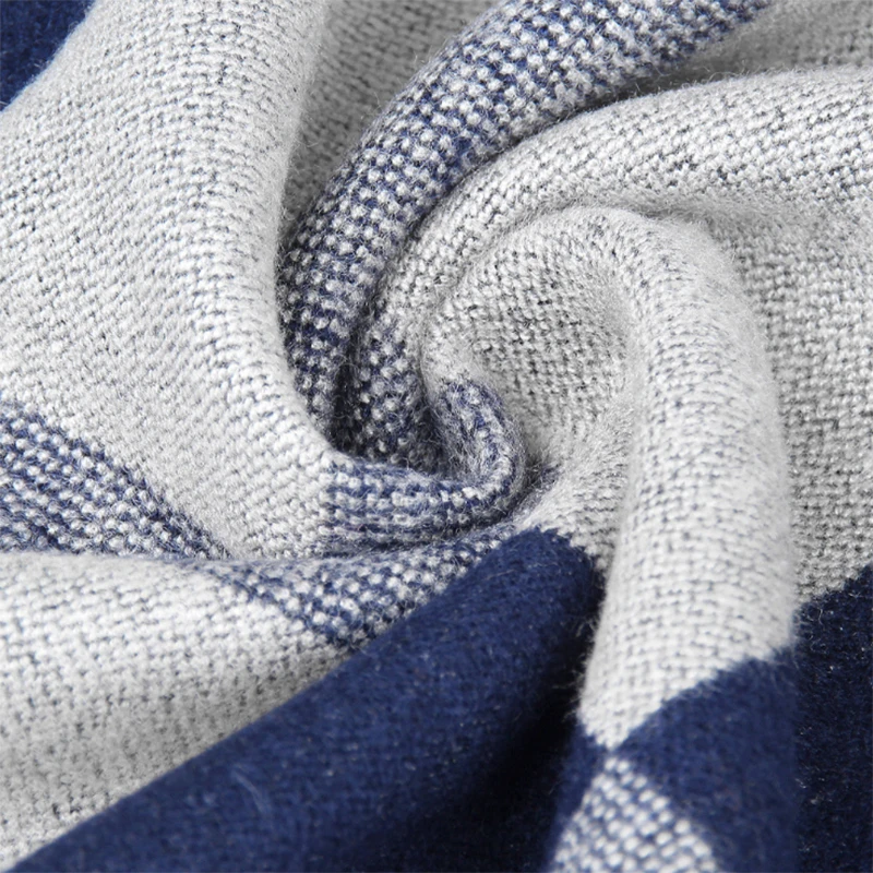 [AETRENDS] мужской кашемировый шарф, зимние шарфы для мужчин, роскошные брендовые шарфы, ретро клетчатый платок, Z-6661
