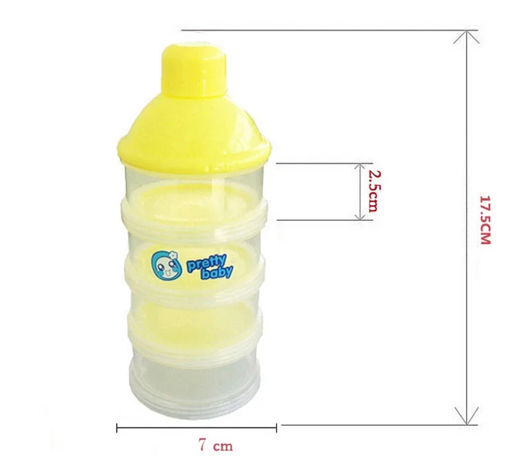 4 слоя Съемная детская бутылочка для кормления молоко порошок диспенсер для хранения младенец манеж Еда ящик для хранения Портативный контейнер для молока