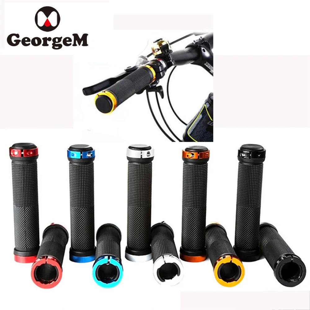 2018 Hotsale Double Locked Cycling Grips Bike Handlebar Grips Rubber Soft MTBBike Handle Bar