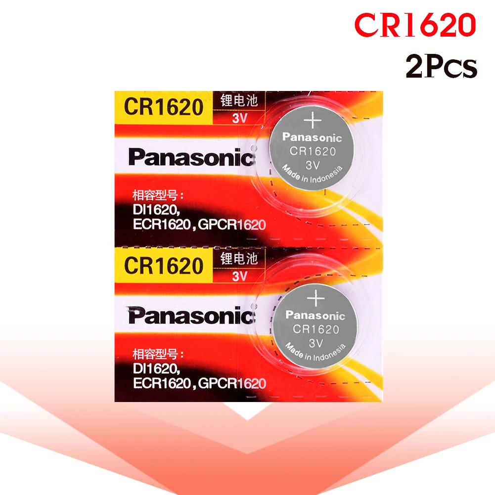 

2pc cr1620 3v button cell coin lithium batteries for watch high energy density ECR1620 DL1620 5009LC KCR1620 BR1620 LM1620