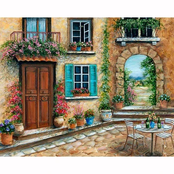 

DIY diamond painting character cross stitch diamond painting Floral Corner circular rhinestone home decoration