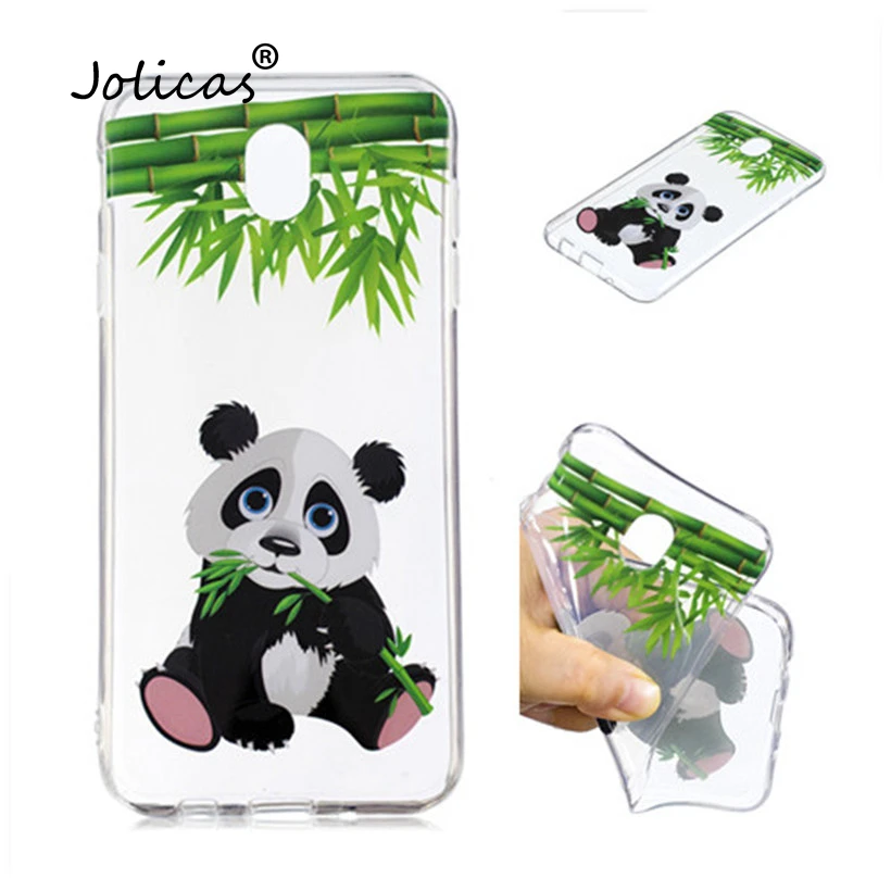 

Case For Samsung J3 J5 J7 2017 Case Silicone EU Version Transparent Case Cute Cartoon Pattern Phone Case Galxy p hone sum sung