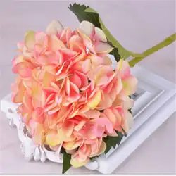 Искусственный Гортензия шелк поддельные цветы свадебные аксессуары Home Decor DIY искусственный цветок для альбомов украшение для свадьбы