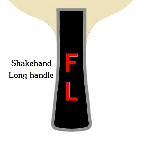 Официальный XIOM FUGA ракетка для настольного тенниса, ракетка для настольного тенниса, ракетки для внутреннего спорта, углеродное лезвие - Цвет: shakehand Long handl