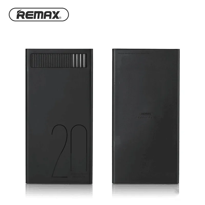 Remax 2.4A 20000 мАч Quick Charge Мощность банка полимерная Батарея двойной зарядка через usb
