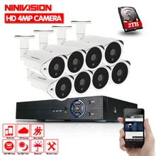 HD AHD 4MP 8CH HDMI 1080 P DVR Kit 4.0MP безопасности система камер 8*2560*1440 P день Ночное Видение видеонаблюдения 4MP Камера Наборы