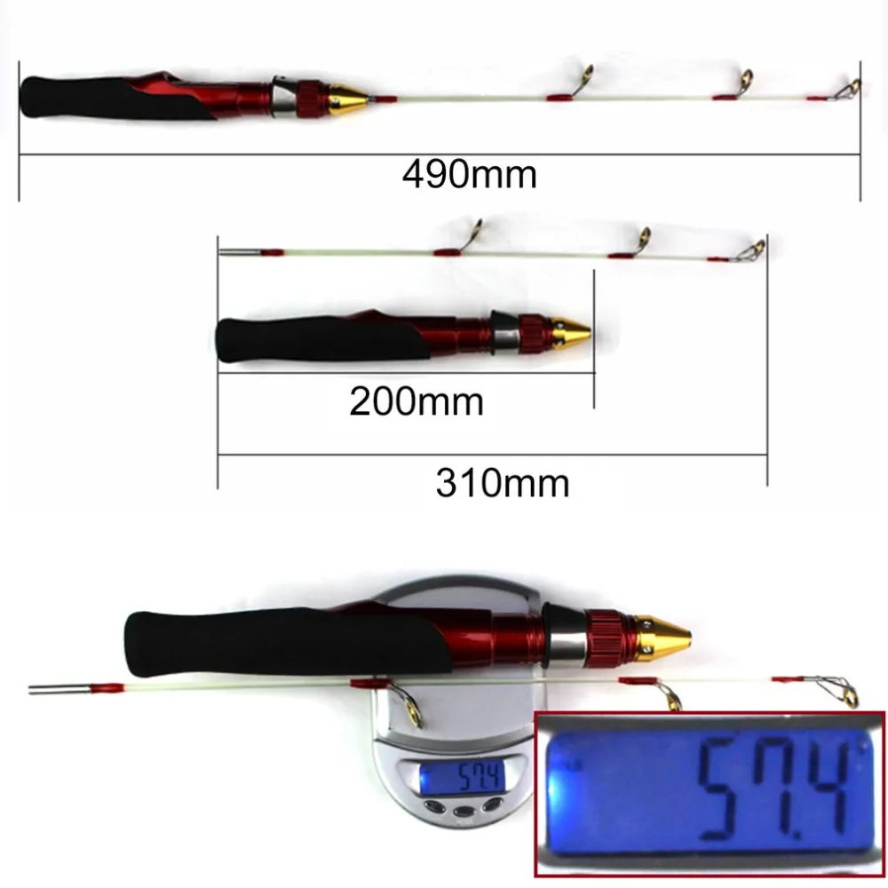 Портативная рыболовная удочка для креветок, зимняя ледяная удочка, мини телескопические удочки для креветок, прочные рыболовные снасти, Прямая поставка