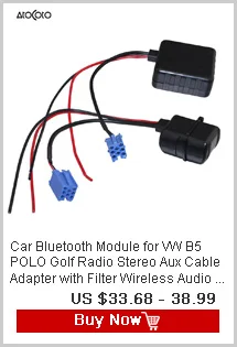 Автомобильный модуль Bluetooth для VW RCD210 RCD310 RCD510 Радио стерео Aux кабель адаптер с фильтром беспроводной аудио вход