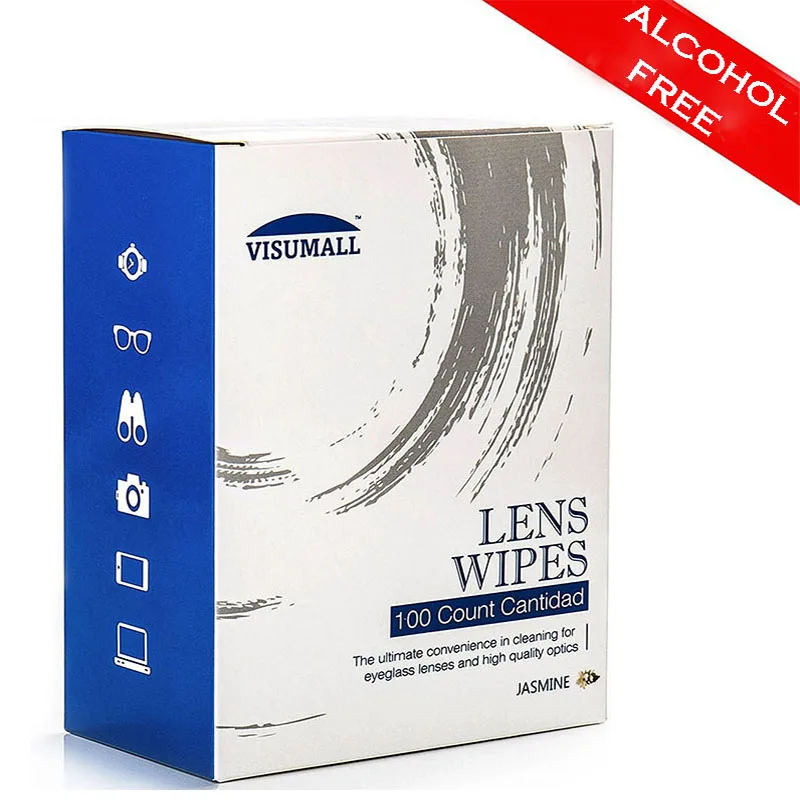 

VISUMALL 100 pcs Fragrance Formula laptop computer lcd screen cleaning kit Professional Cleaning anti-reflective coating JASMINE