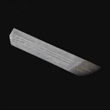 Новинка 100 шт/партия Профессиональный постоянный макияж для ручного татуажа бровей лезвие с 14-булавки иглы высокого качества