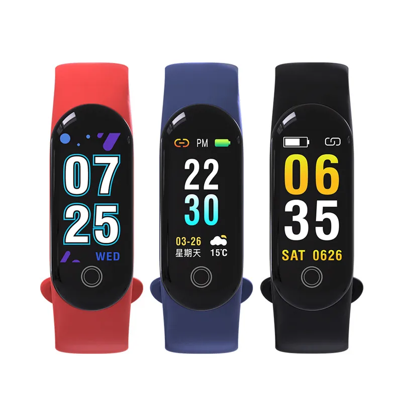 

New Smart Watch Color Screen 3D UI Heart Rate Monitor Blood Pressure Fitness Tracker For IOS/Xiaomi/Honor PK Mi Band 3 Fitness