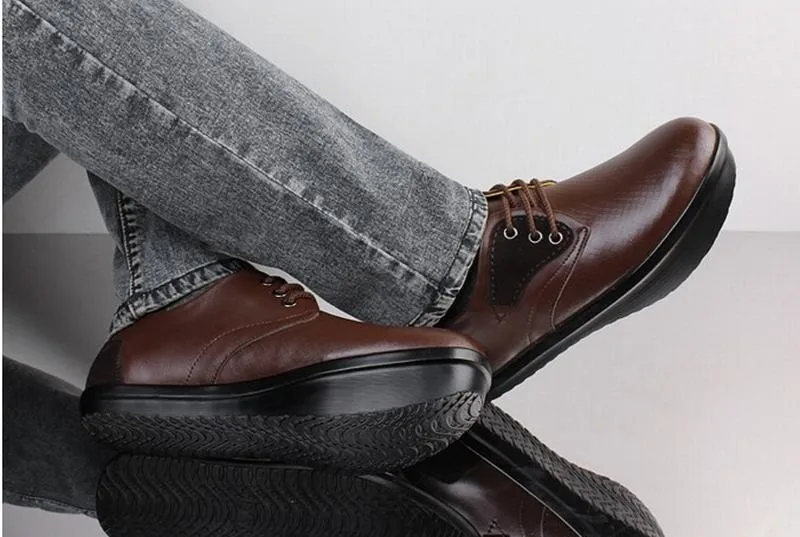 Cuero genuino talón negativo lumbar macho jorobada correctiva zapatos  ortopédicos párrafo hombres zapatos casuales hernia de disco  lumbar|herniated discs|herniated disc lumbar - AliExpress