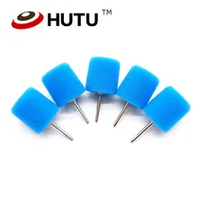 Синие Мини полировальные колодки цилиндрические губки пены полировки колодки для мини уход за автомобилем полировщик и электрическая дрель