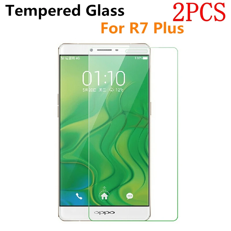 

2PCS Tempered Glass For OPPO R7 Plus Screen Protector protective film For OPPO R7 Plus Glass