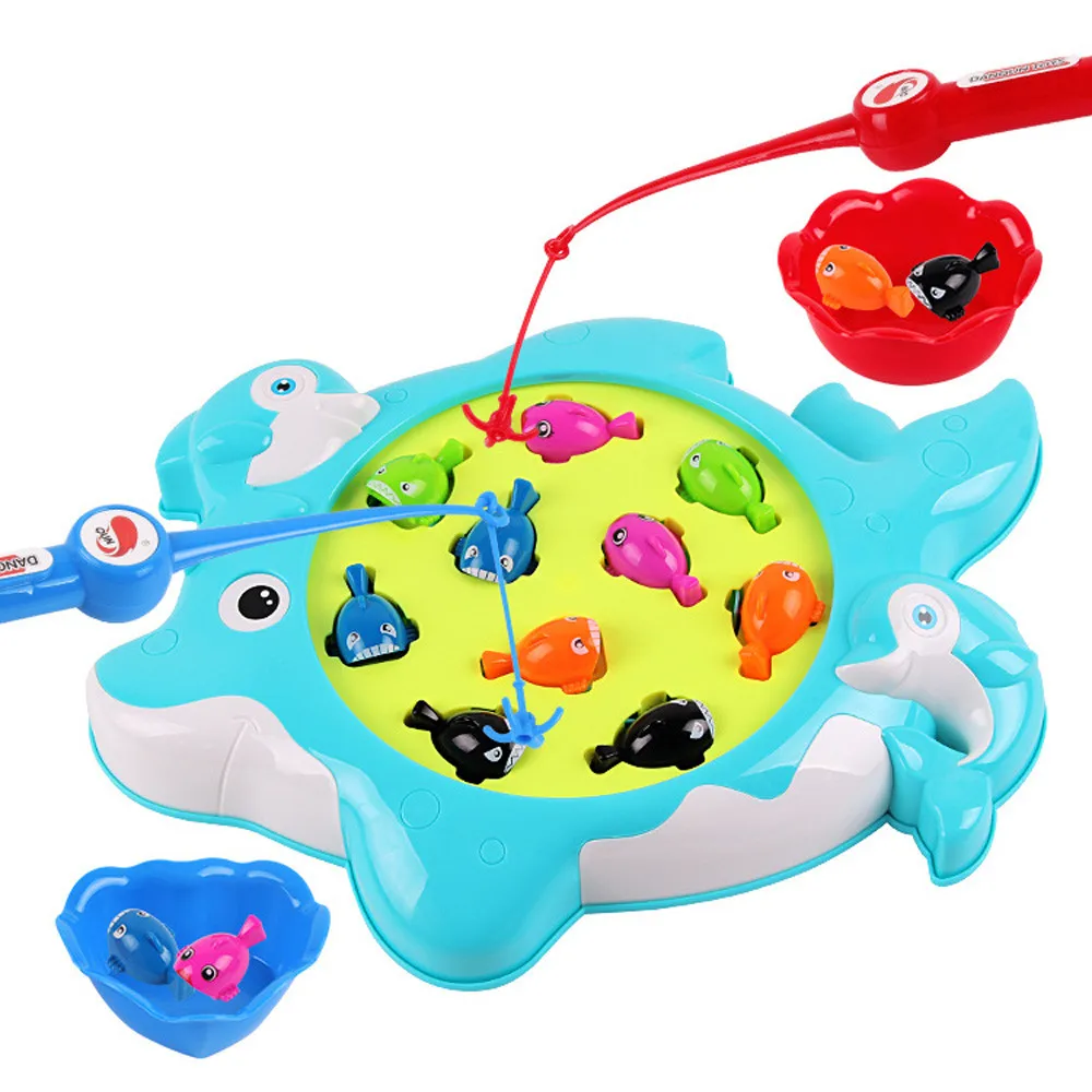 

Online star item can't miss Fun Challenge Magnetic Toy Fishing Tool Automatic Music Fish Game Toy For Kids 2019 fishing Toys